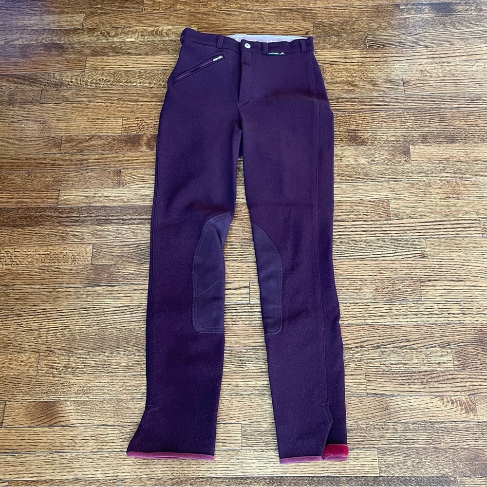 EuroStar brand riding breeches - size XXS - purple